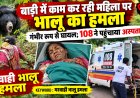 बाड़ी में काम कर रही महिला पर भालू का हमला, गंभीर रूप से घायल; 108 ने पहुंचाया अस्पताल