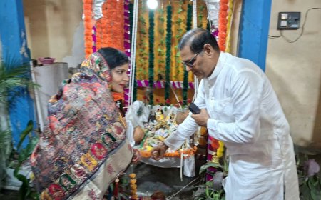 कृष्ण जन्माष्टमी पर रविंद्र सिंह ने सपरिवार की पूजा-अर्चना, मटकी फोड़ आयोजन में उमड़ा उत्साह