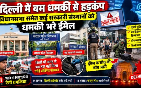 दिल्ली में बम धमकी से हड़कंप, विधानसभा समेत कई सरकारी संस्थानों को धमकी भरे ईमेल