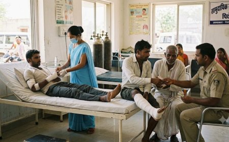 देवपुर वन परिक्षेत्र में भालू का हमला: मशरूम (पुटू) बीनने गए दो ग्रामीण गंभीर रूप से घायल, अस्पताल में भर्ती