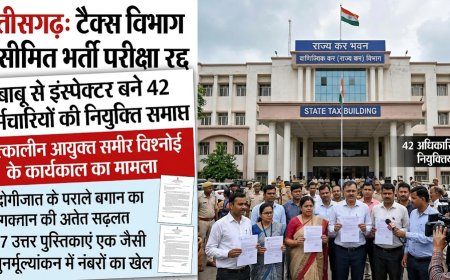 छत्तीसगढ़: टैक्स विभाग में सीमित भर्ती परीक्षा रद्द,