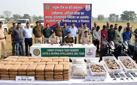 छत्तीसगढ़-ओडिशा बॉर्डर पर नारको-वाइल्डलाइफ सिंडिकेट का भंडाफोड़: