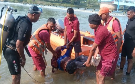 दुर्ग: खारून नदी के उफनते एनीकेट को बाइक से पार करना पड़ा भारी