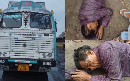 रायगढ़: तेज रफ्तार ट्रेलर ने मोपेड को मारी जोरदार टक्कर,