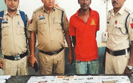 सीपत में तलवार लहराकर दहशत फैलाने वाला निगरानी बदमाश गिरफ्तार,