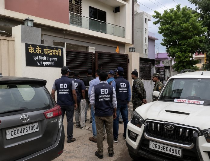 ED का बड़ा एक्शन: भूपेश बघेल के पूर्व PA के.के. चंद्रवंशी के घर छापा, सुबह 6 बजे पहुंची टीम; CGPSC मामले से जुड़ी जांच में 7 ठिकानों पर तलाशी
