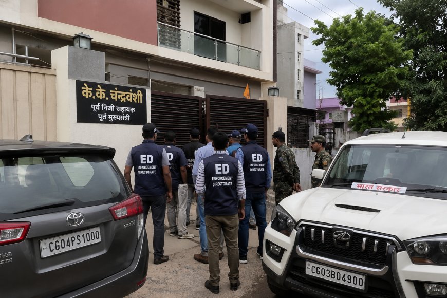 ED का बड़ा एक्शन: भूपेश बघेल के पूर्व PA के.के. चंद्रवंशी के घर छापा, सुबह 6 बजे पहुंची टीम; CGPSC मामले से जुड़ी जांच में 7 ठिकानों पर तलाशी