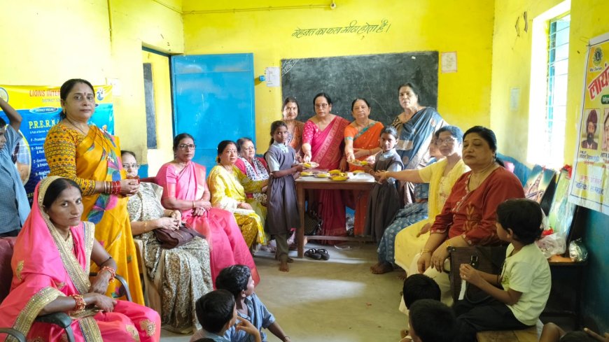 लायंस क्लब बिलासपुर वसुंधरा ने साक्षरता दिवस पर स्कूली बच्चों को दिया अक्षर ज्ञान का संदेश