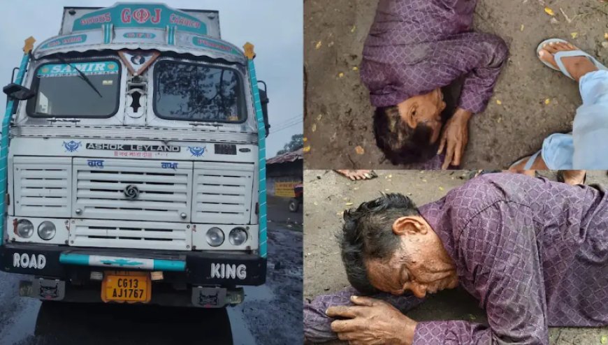 रायगढ़: तेज रफ्तार ट्रेलर ने मोपेड को मारी जोरदार टक्कर,