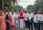 राष्ट्रीय  समन्वयक त्रिलोक श्रीवास सैकड़ों सहयोगियो सहित कलेक्ट्रेट कार्यालय घेराव में हुए शामिल