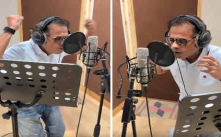 राजनीति के बाद सिंगिंग में उतरे अमित जोगी: स्टूडियो में निकाली कौए की आवाज,