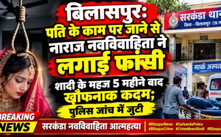 बिलासपुर: पति के काम पर जाने से नाराज नवविवाहिता ने लगाई फांसी, शादी के महज 5 महीने बाद खौफनाक कदम;