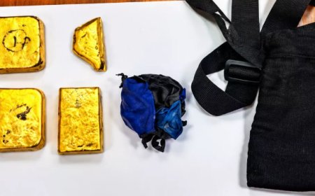 हैदराबाद एयरपोर्ट पर DRI की बड़ी कार्रवाई: ₹2.25 करोड़ का 1.48 किलो अवैध सोना जब्त,