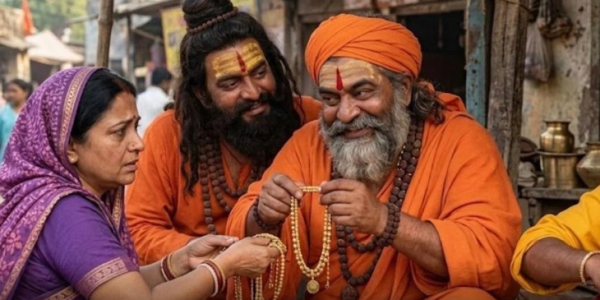 रायपुर में साधु के वेश में आए ठगों का बड़ा कारनामा: अनहोनी का डर दिखाकर महिला से 15 तोला सोना और नकदी पार,