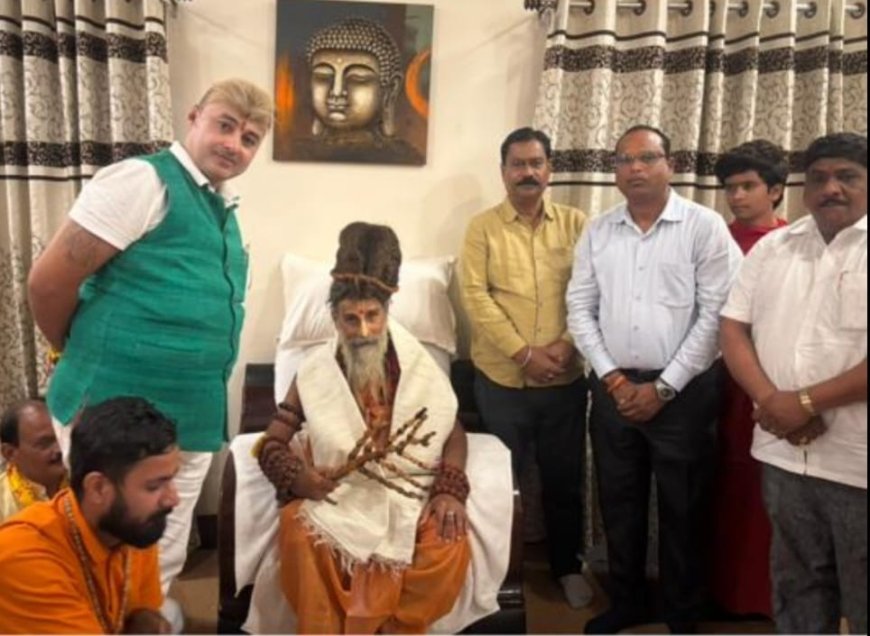 बिलासपुर प्रवास, कांग्रेस नेता त्रिलोक चंद्र श्रीवास ने किया आत्मीय अभिनंदन