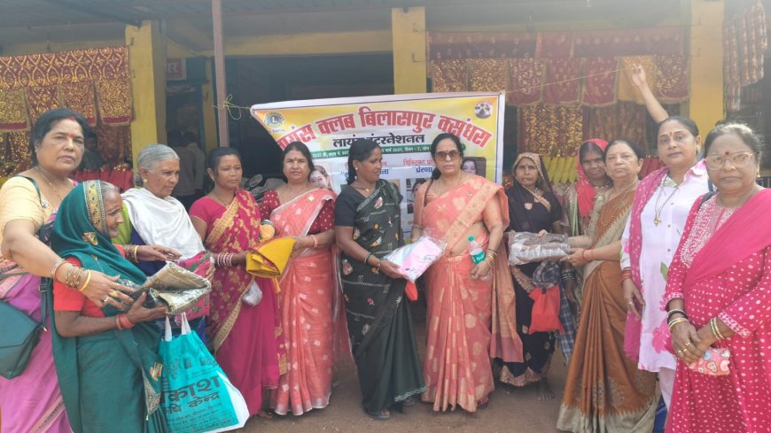 लायंस क्लब बिलासपुर वसुंधरा ने नवरात्रि में रतनपुर महामाया मंदिर के दर्शन के साथ 108 लोगों को भोजन कराया एवं  साड़ियां बांटी